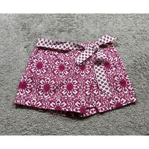 Vineyard Vines Preppy Pink White Floral‎ Skirt Skort Shorts Faux Tennis Golf 2